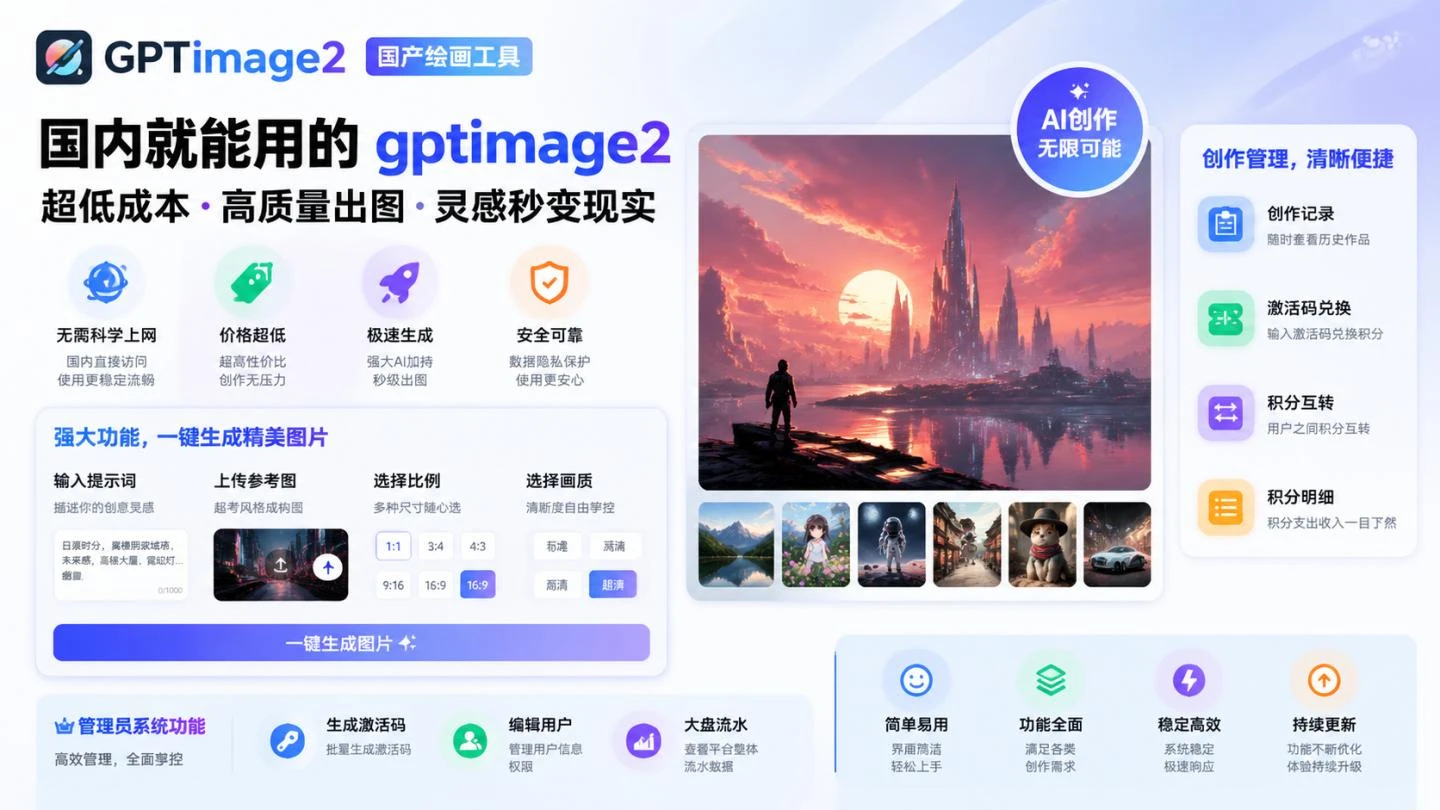 手搓火爆全网的image2在线绘画工具，靠卖积分赚钱 - 91副业网-91副业网