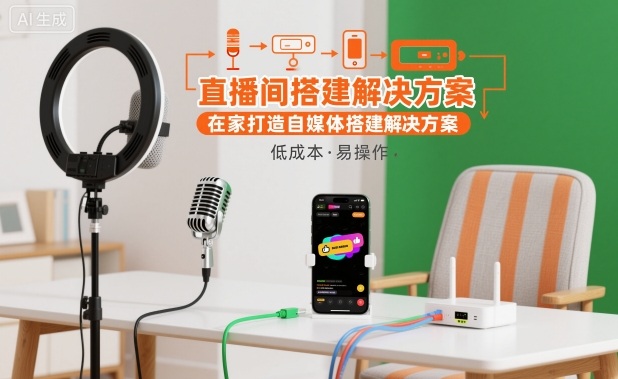 直播间搭建解决方案，在家打造自媒体搭建解决方案 - 91资源站-91资源站