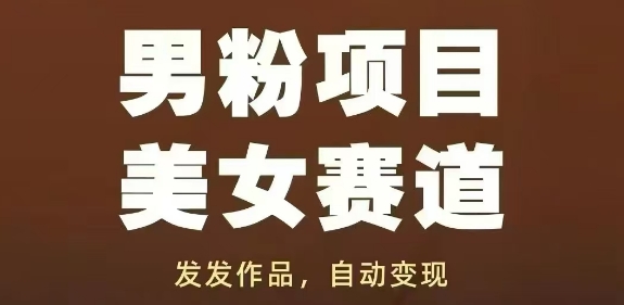 男粉项目美女赛道，发发作品，轻松获流自动变现 - 91资源站-91资源站