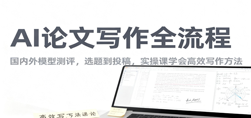 AI论文写作全流程,国内外模型测评,选题到投稿,实操课学高效写作方法 - 91资源站-91资源站