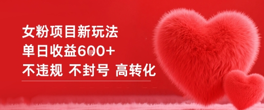 女粉项目新玩法单日收益6张+不违规不封号高转化 - 91资源站-91资源站