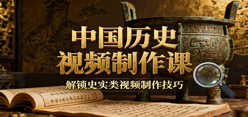 中国历史视频制作课:疆域地图集+参考文案+练习素材,解锁史实类视频制作技巧-91资源站