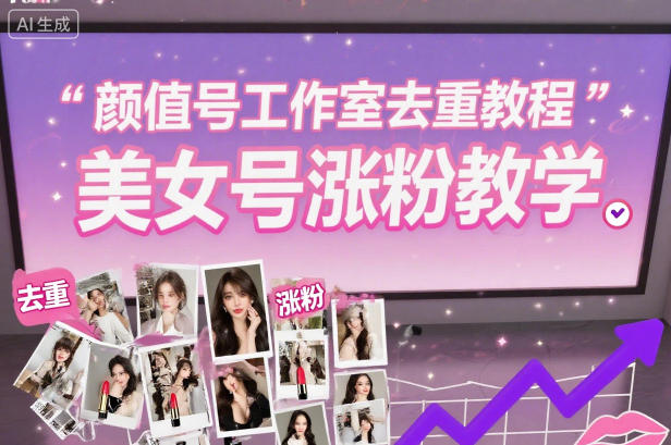 颜值号工作室去重教程,美女号涨粉教学-91资源站