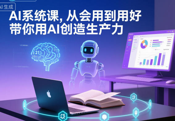 AI系统课，从会用到用好，带你用AI创造生产力 - 91资源站-91资源站