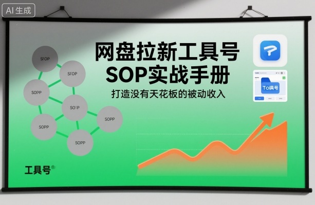 网盘拉新工具号SOP实战手册,打造没有天花板的被动收入-91资源站