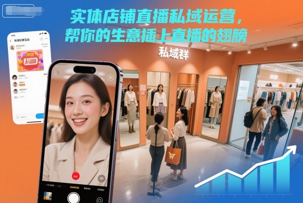 实体店铺直播私域运营,帮你的生意插上直播的翅膀-91资源站