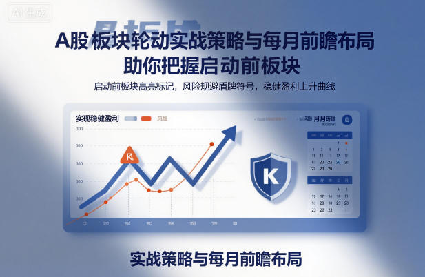 A股板块轮动实战策略与每月前瞻布局,助你把握启动前板块,规避风险,实现稳健盈利-91资源站