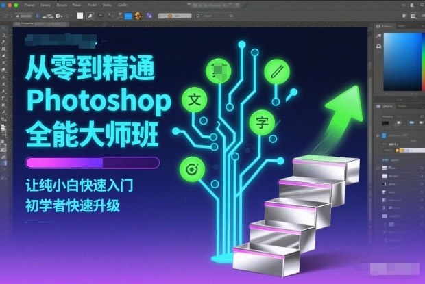 从零到精通Photoshop全能大师班，让纯小白快速入门，初学者快速升级 - 91资源站-91资源站