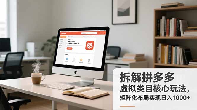 拆解拼多多虚拟类目核心玩法，矩阵化布局实现日入1000+ - 91资源站-91资源站