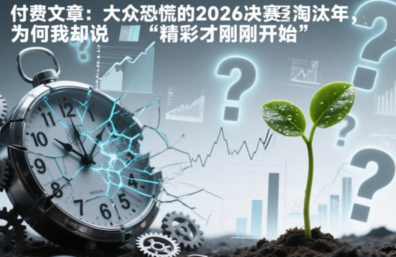 付费文章：大众恐慌的2026决赛淘汰年，为何我却说“精彩才刚刚开始”？ - 91资源站-91资源站