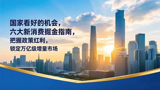 某付费文章：国家看好的机会，六大新消费掘金指南，把握政策红利，锁定万亿级增量市场-91资源站