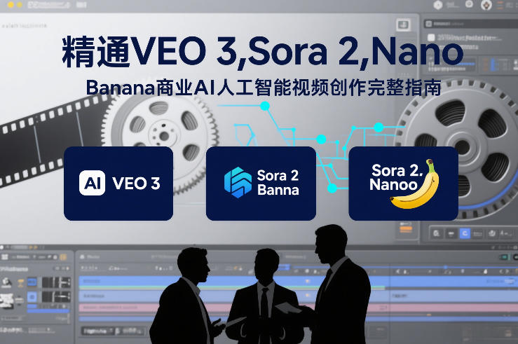 精通VEO 3，Sora 2，Nano Banana商业AI人工智能视频创作完整指南 - 91资源站-91资源站