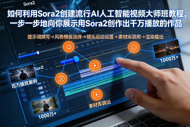 如何利用Sora2创建流行AI人工智能视频大师班，一步一步地向你展示用Sora2创作出千万播放的作品 - 91资源站-91资源站