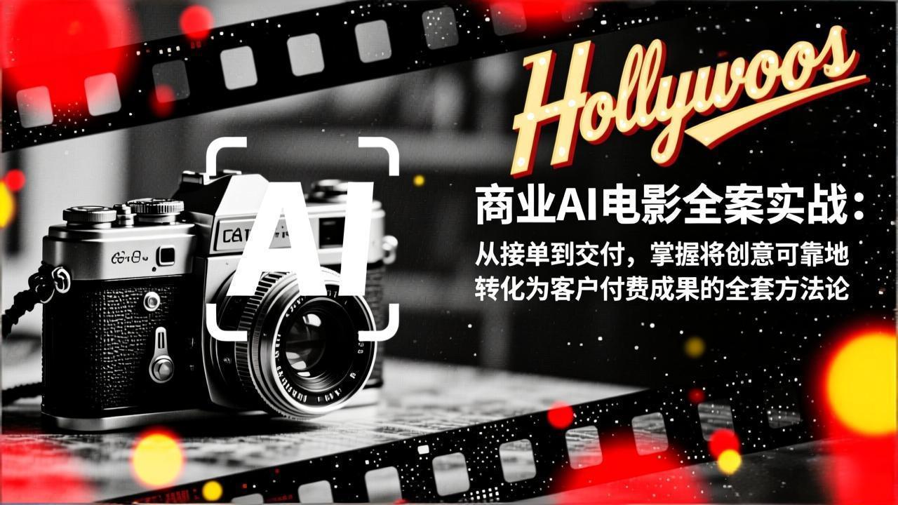商业AI电影全案实战：从接单到交付，掌握将创意可靠地转化为客户付费成果的全套方法论 - 91资源站-91资源站