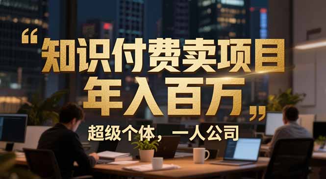 从0到年入百万：超级个体实战心得公开，个人IP×精准引流×成交系统全拆解 - 91资源站-91资源站