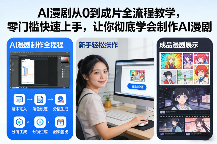 AI漫剧从0到成片全流程教学，零门槛快速上手，让你彻底学会制作AI漫剧【保姆级教程】 - 91资源站-91资源站