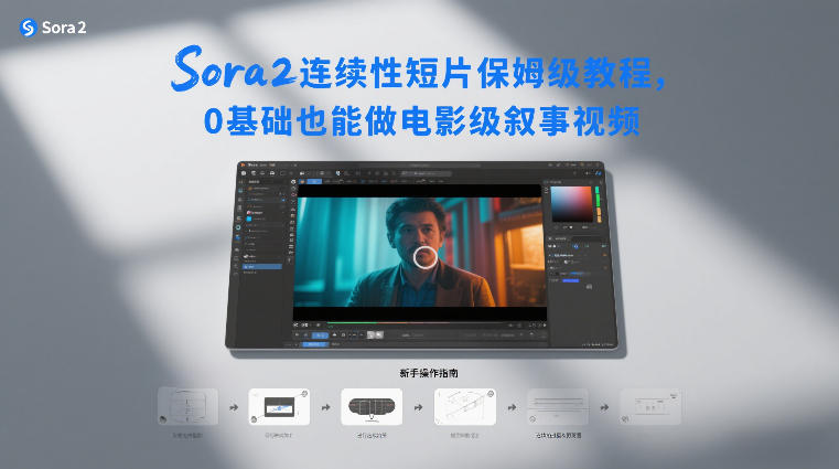 Sora2连续性短片保姆级教程,0基础也能做电影级叙事视频-91资源站