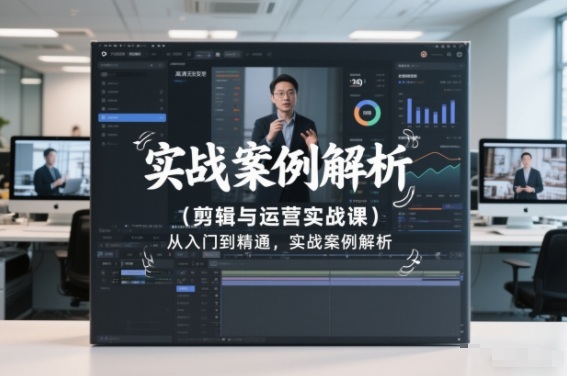 剪辑与运营实战课，从入门到精通，实战案例解析(更新2026)-91资源站
