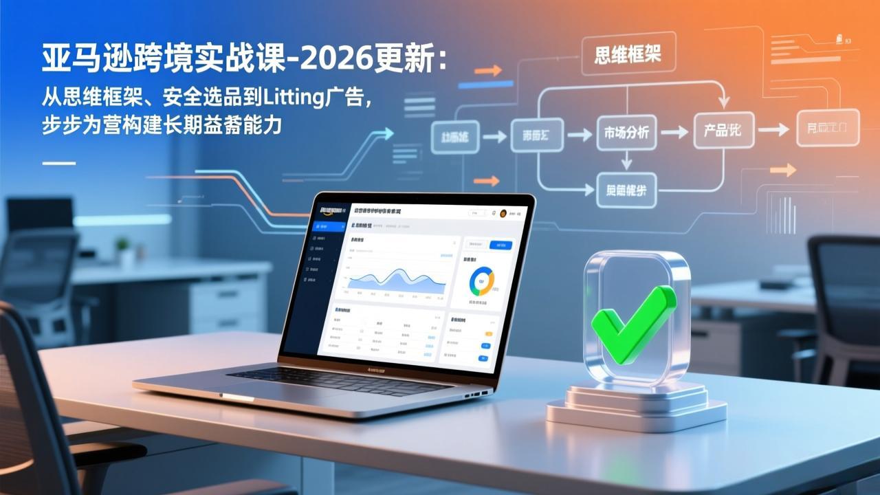 亚马逊跨境实战课-2026更新：从思维框架、安全选品到Listing广告，步步为营构建长期盈利能力 - 91资源站-91资源站