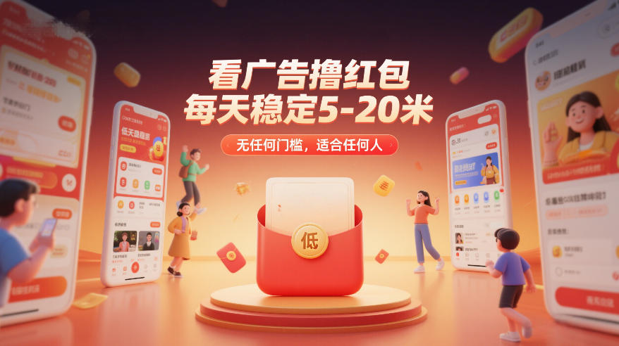 看广告撸红包，每天稳定5-20米，无任何门槛，适合任何人 - 91资源站-91资源站