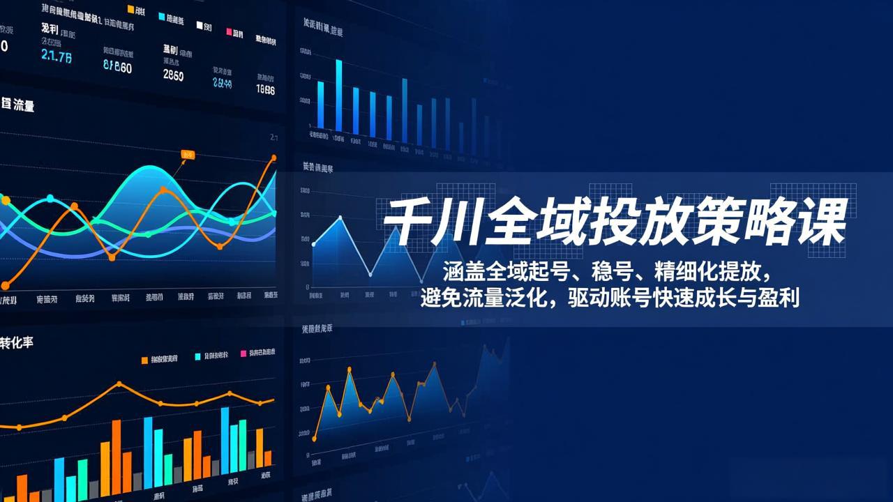 千川全域投放策略课：涵盖全域起号、稳号、精细化投放，避免流量泛化，驱动账号快速成长与盈利 - 91资源站-91资源站