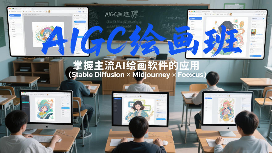 AIGC绘画班，掌握主流Ai绘画软件的应用(Stable Diffusion x Midjourney x Fooocus) - 91资源站-91资源站