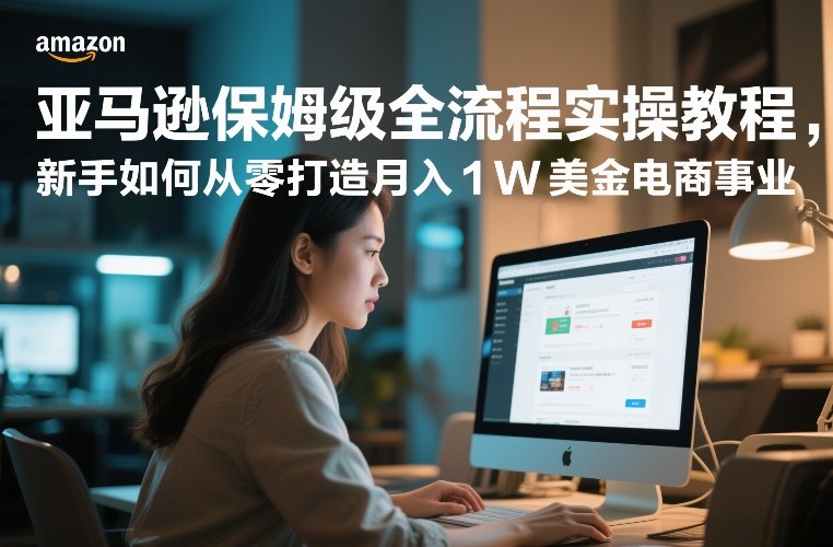 亚马逊保姆级全流程实操教程，新手如何从零打造月入1W美金电商事业 - 91资源站-91资源站