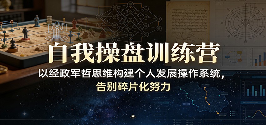 自我操盘训练营:以经政军哲思维构建个人发展操作系统,告别碎片化努力 - 91资源站-91资源站
