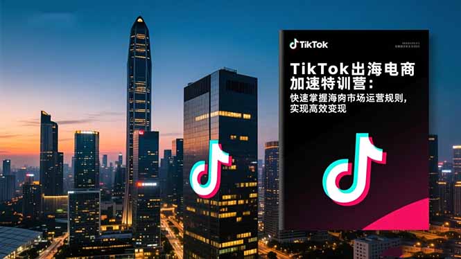 TikTok出海电商加速特训营-更新：快速掌握海外市场运营规则，实现高效变现 - 91资源站-91资源站