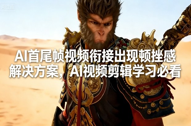 AI首尾帧视频衔接出现顿挫感解决方案，AI视频剪辑学习必看 - 91资源站-91资源站