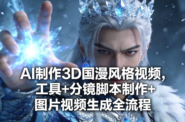 AI制作3D国漫风格视频，工具+分镜脚本制作+图片视频生成全流程 - 91资源站-91资源站