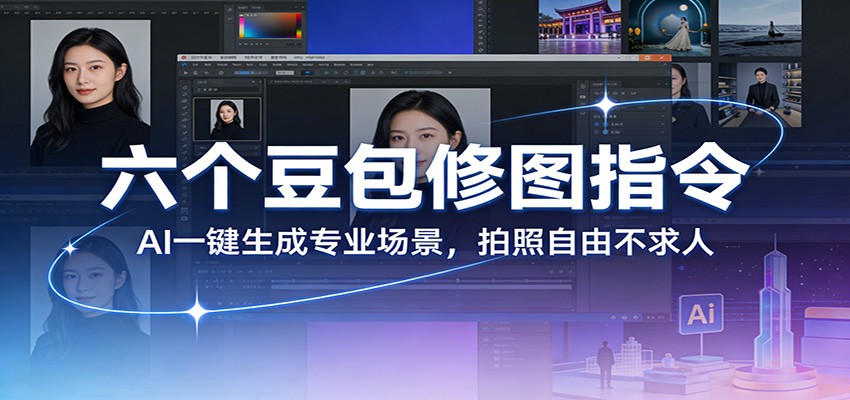 六个豆包修图指令:AI 一键生成专业场景,拍照自由不求人-91资源站