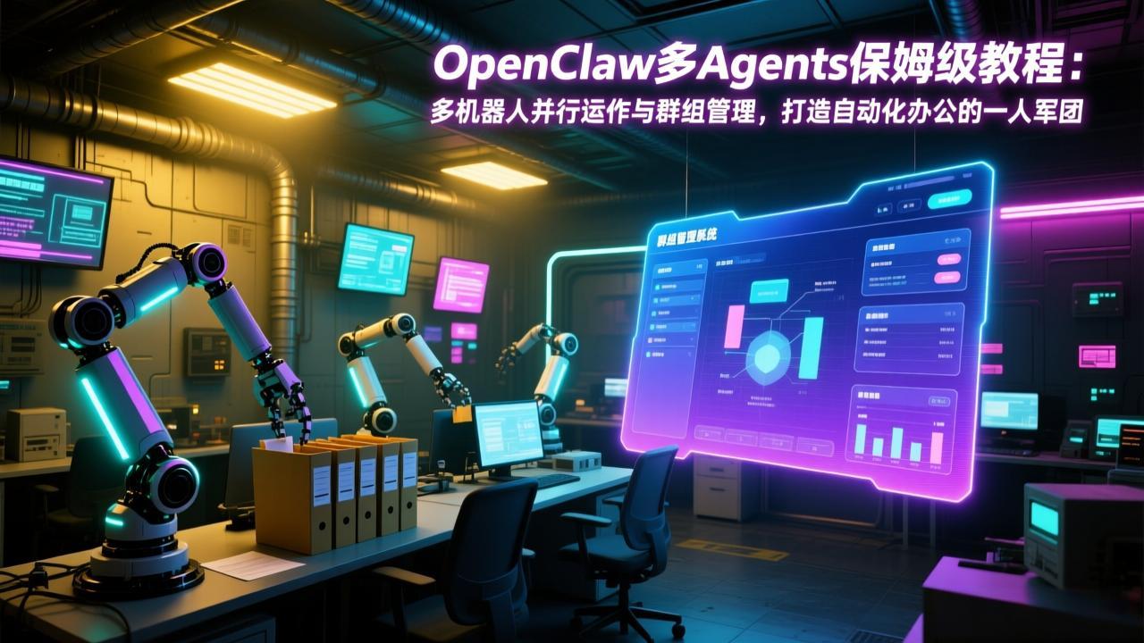 OpenClaw多Agents保姆级教程：多机器人并行运作与群组管理，打造自动化办公的一人军团 - 91资源站-91资源站