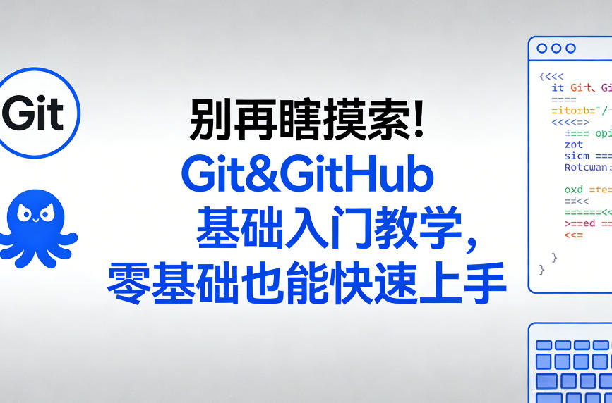 别再瞎摸索！Git&GitHub基础入门教学，零基础也能快速上手 - 91资源站-91资源站