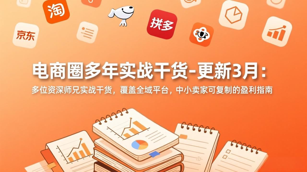 电商圈多年实战干货-更新3月：多位资深师兄实战干货，覆盖全域平台，中小卖家可复制的盈利指南 - 91资源站-91资源站