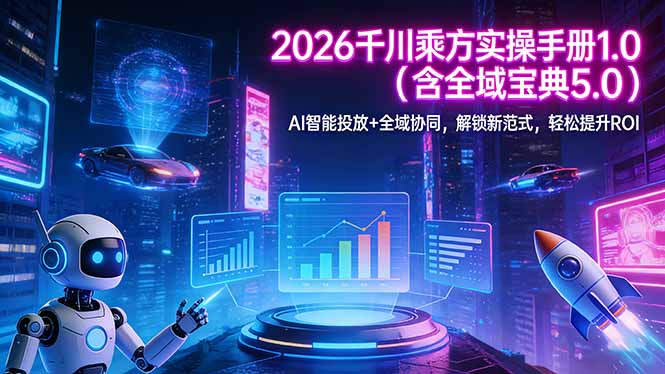2026 千川乘方实操手册 1.0(含全域宝典 5.0 - 91资源站-91资源站