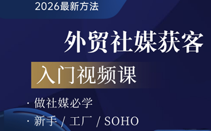 2026外贸社媒获客入门课 - 91资源站-91资源站