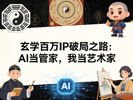 玄学百万IP破局之路：AI当管家，我当艺术家 - 91资源站-91资源站