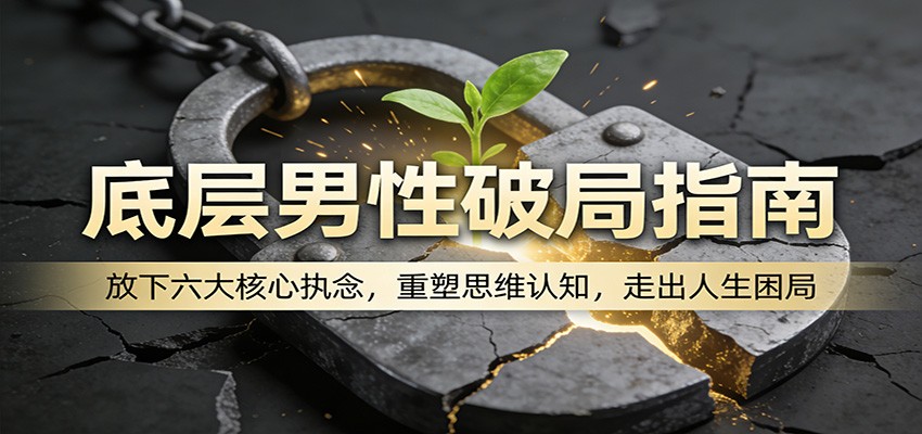 底层男性破局指南:放下六大核心执念,重塑思维认知,走出人生困局 - 91资源站-91资源站