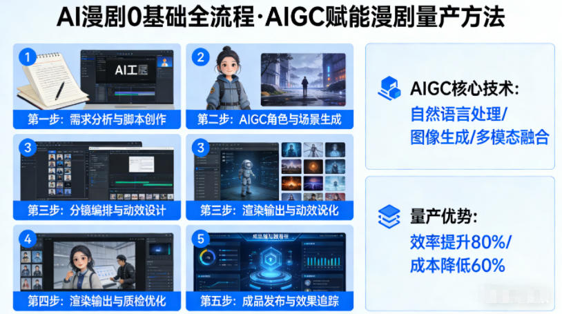 AI漫剧0基础全流程，快速掌握AIGC赋能的漫剧量产方法-91资源站