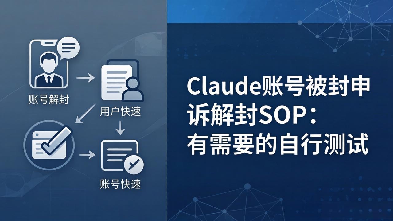 Claude账号被封申诉解封SOP：有需要的自行测试 - 91副业网-91副业网