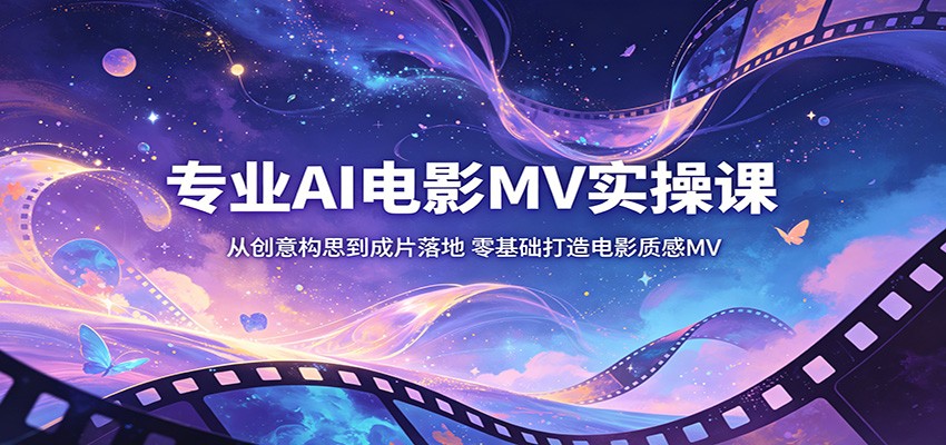 专业AI电影MV实操课：从创意构思到成片落地，零基础打造电影质感MV - 91副业网-91副业网