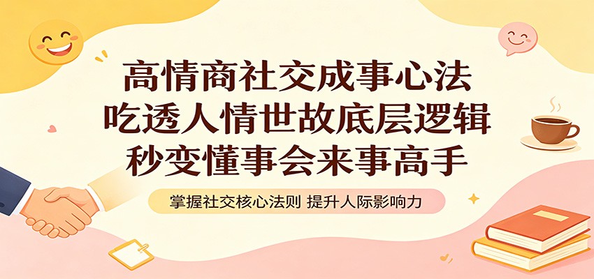 高情商社交成事心法：吃透人情世故底层逻辑，秒变懂事会来事高手-91副业网