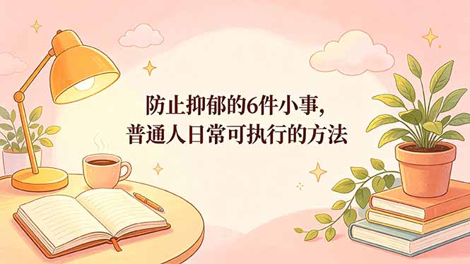 付费文章：防止抑郁的6件小事，普通人日常可执行的方法 - 91副业网-91副业网