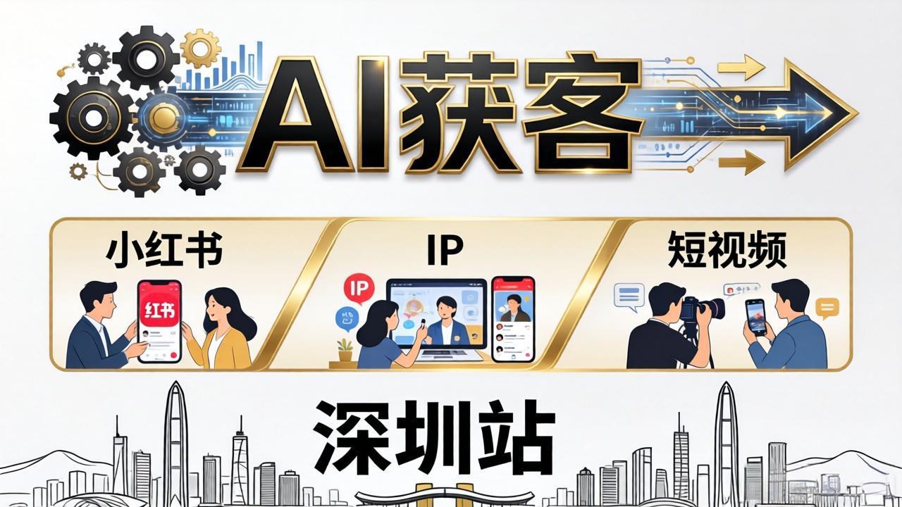 2026AI获客大课深圳站：4月17日-19日3天2夜拆透小红书+IP+短视频，老板操盘手必来 - 91副业网-91副业网