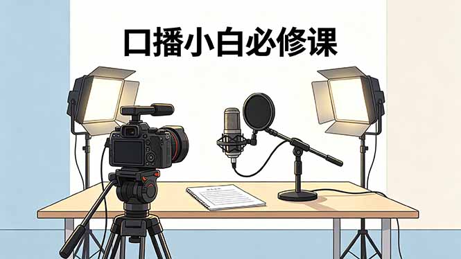 口播小白必修课：录像收音灯光设备+脚本撰写，搭专业级录制场景 - 91副业网-91副业网