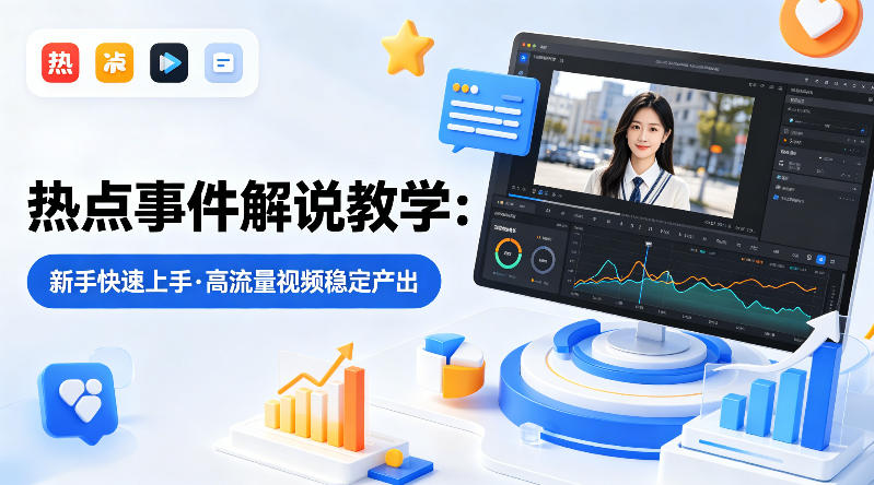 某大V的热点事件解说教学，新手也能快速上手，稳定产出高流量解说视频 - 91副业网-91副业网