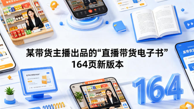 某带货主播出品的《直播带货电子书》164页新版本 - 91副业网-91副业网