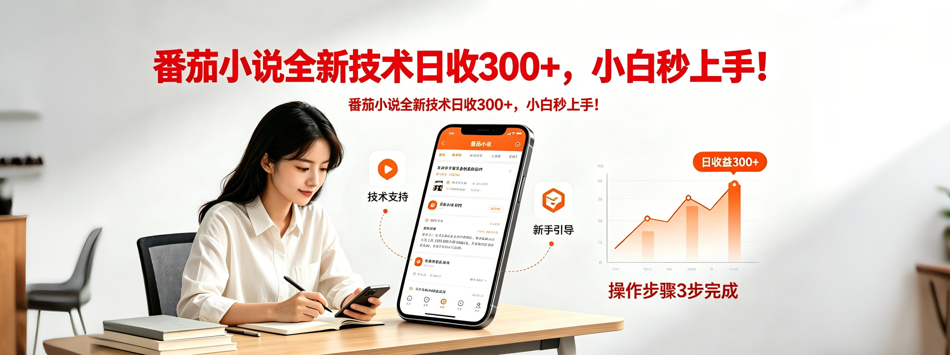 番茄小说全新技术全新玩法！无脑日收300+-91副业网