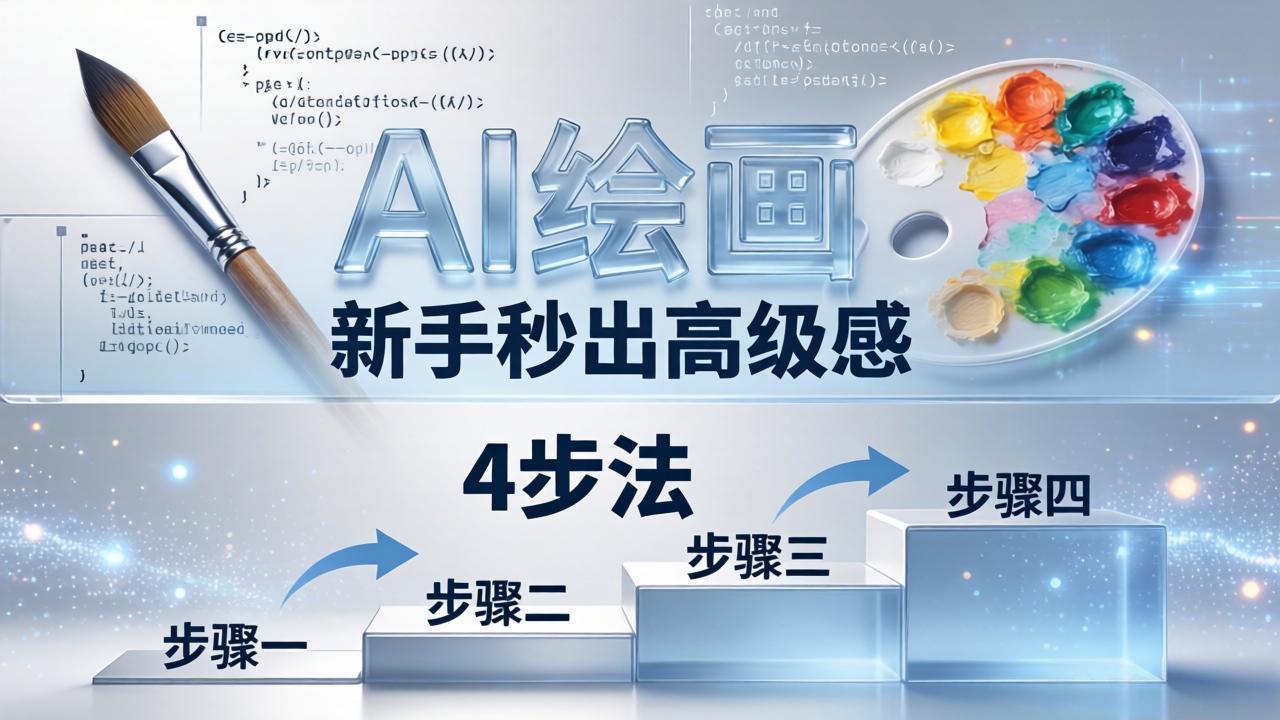 AI绘画入门别再硬磕了！即梦4步法：万能提示词公式+BRTR框架，新手秒出高级感-91副业网